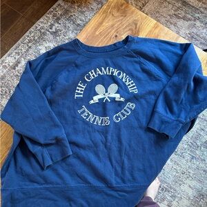 Navy Tennis Club Sweatshirt